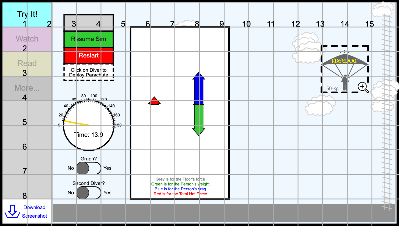 Parachute-Jump Canvas